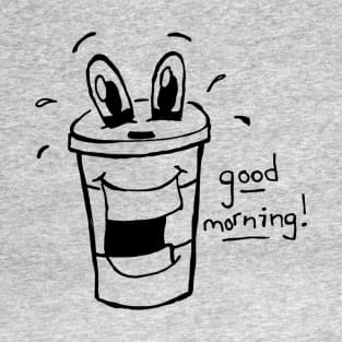 Good Morning Coffee Doodle T-Shirt